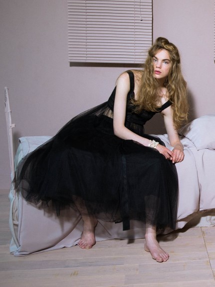 snidel&Brigitte Bardot.lチュールボリュームワンピース