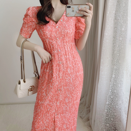楽天市場】【SALE／50%OFF】フラワーパターンタイトワンピース