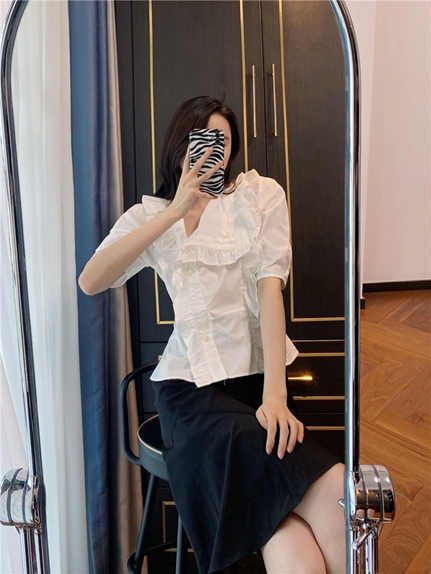 トップス snidel Sustainableフリルカラーブラウスお値下げ♡の通販 by