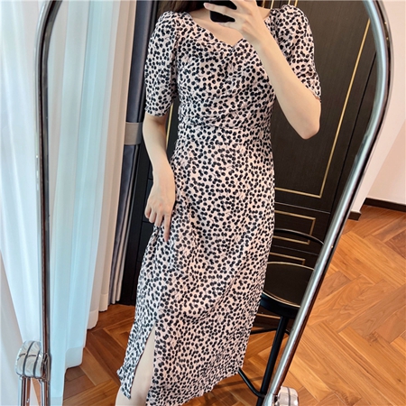 Cherry Pattern Cache-Coeur One-Piece,レディース