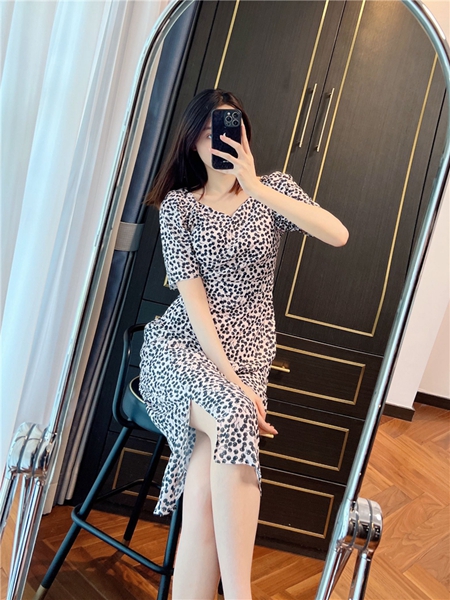 Cherry Pattern Cache-Coeur One-Piece レディース