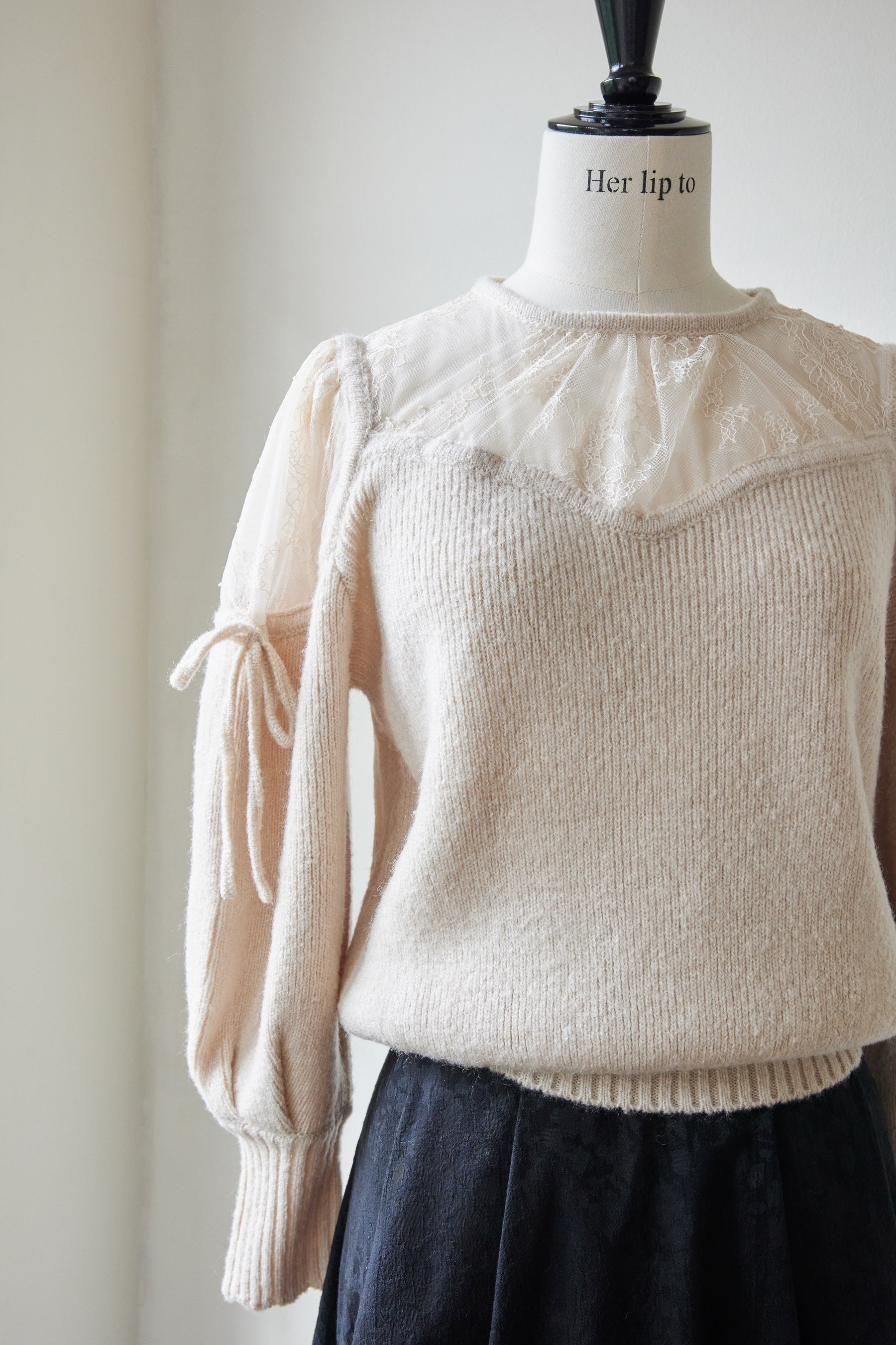 【最終お値下げ】Belleville Lace Knit Pullover