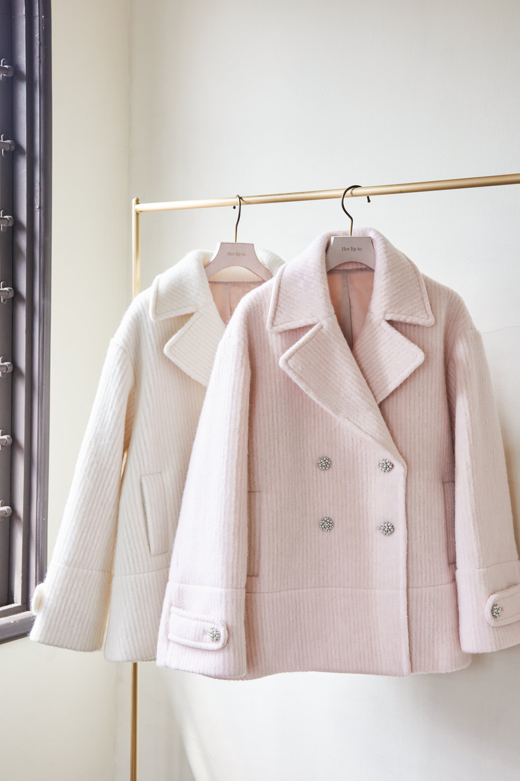 【Herlipto】Odette Wool-Blend Coat