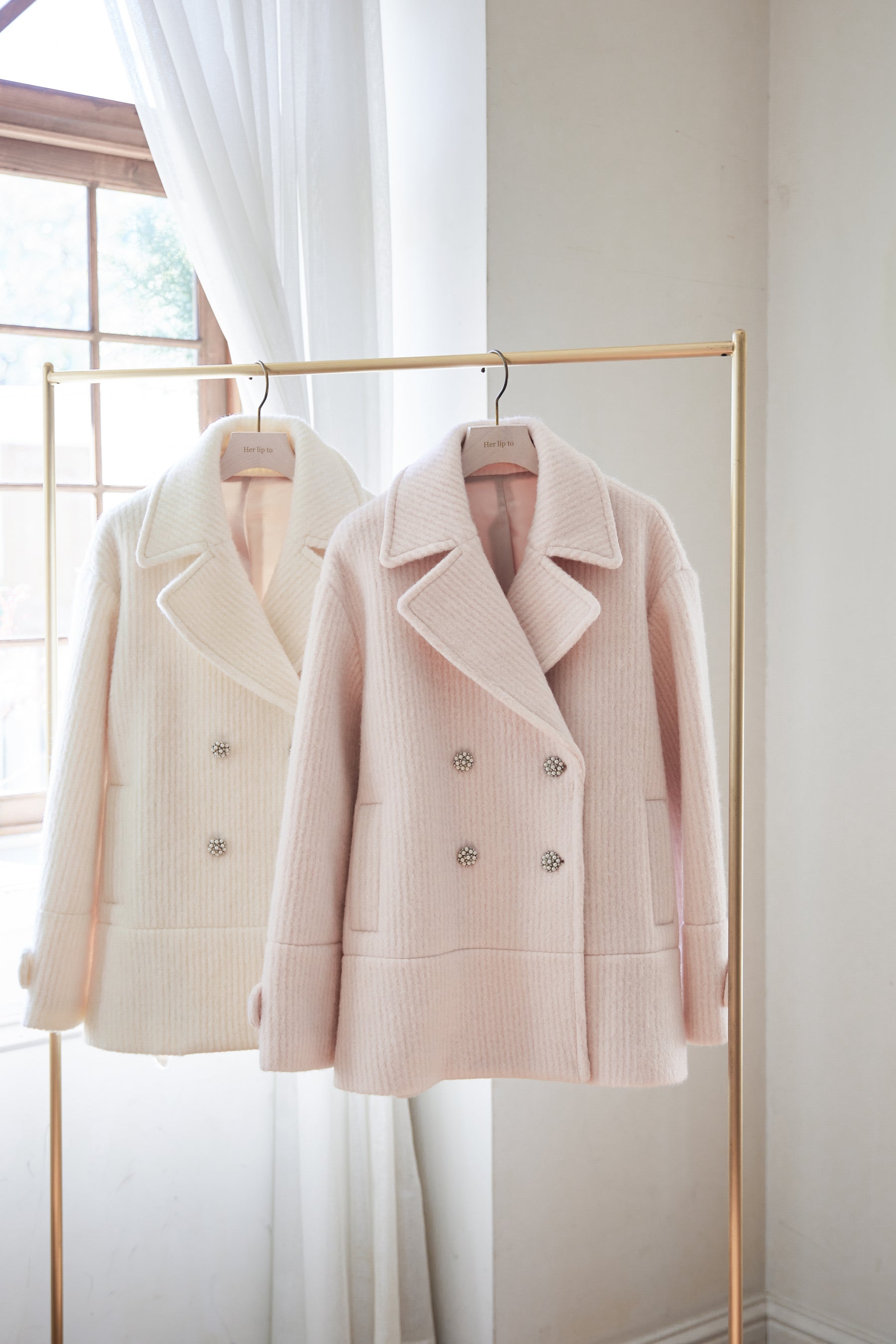 【Herlipto】Odette Wool-Blend Coat