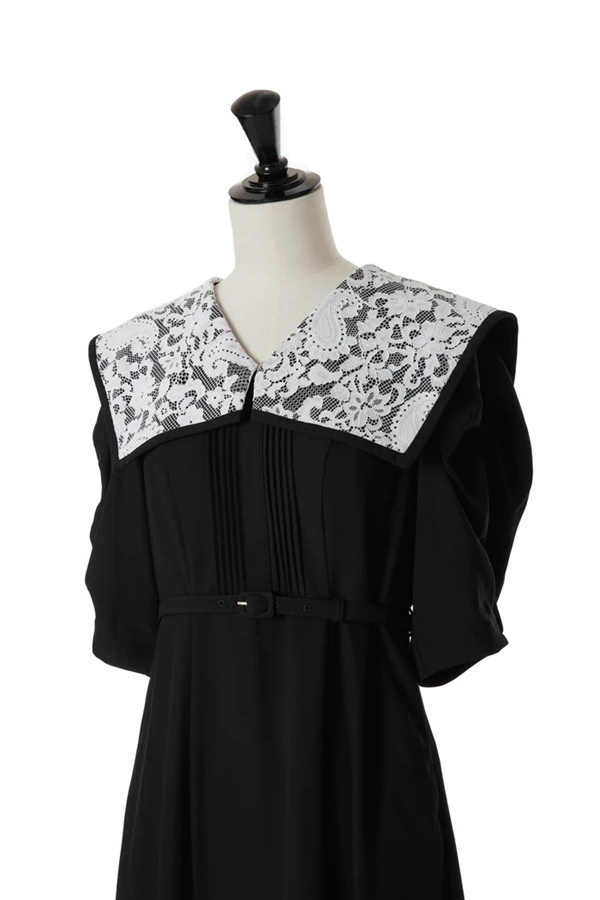 Vyronas Lace Collar Dress,レディース