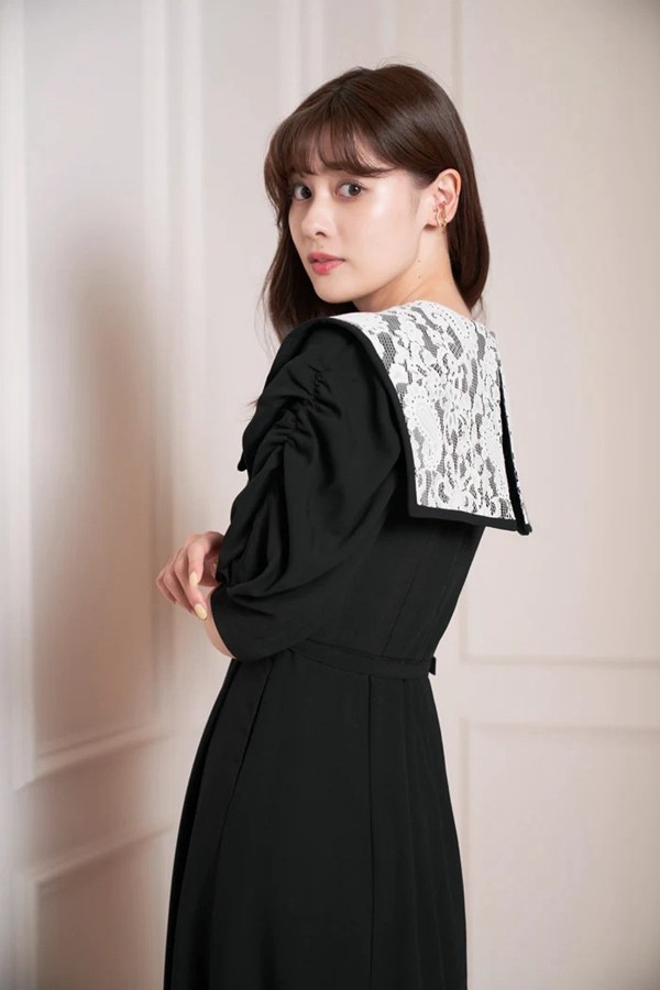 Vyronas Lace Collar Dress,レディース