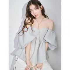 LILY BROWN / リリーブラウン同型 3wayジャガードペプラムビスチェ