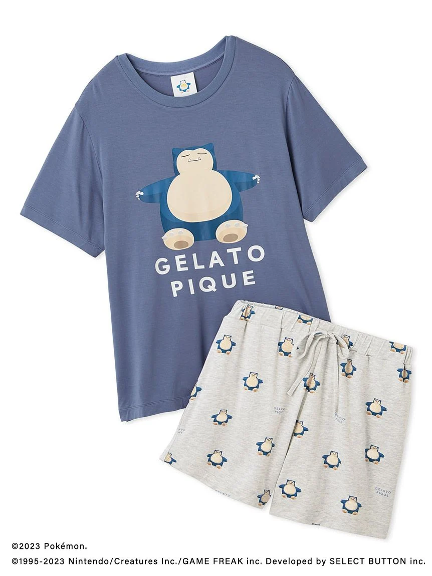 gelato pique（ジェラート ピケ） FAMILY 【ポケモンスリープ】接触冷感プリントTシャツ＆ショートパンツセット