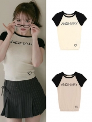 アンドマリー ANDMARY Mary logo knit tops タグ付き