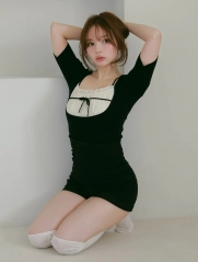 Doll mini pants ブラック