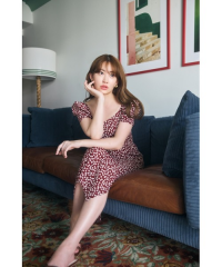 Cherry Pattern Cache-Coeur One-Piece